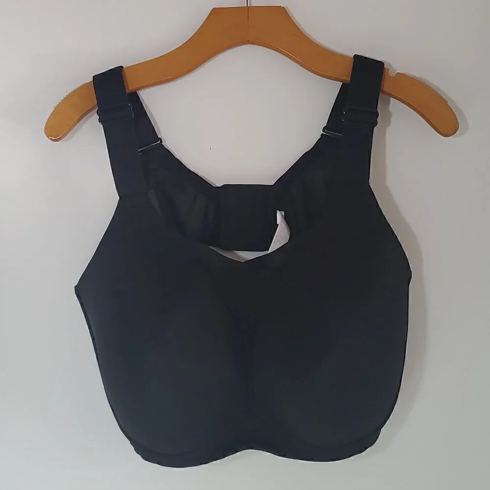 LIVI Lane Bryant Wireless Medium-Impact Wicking Sports Bra Black Size 44DDD